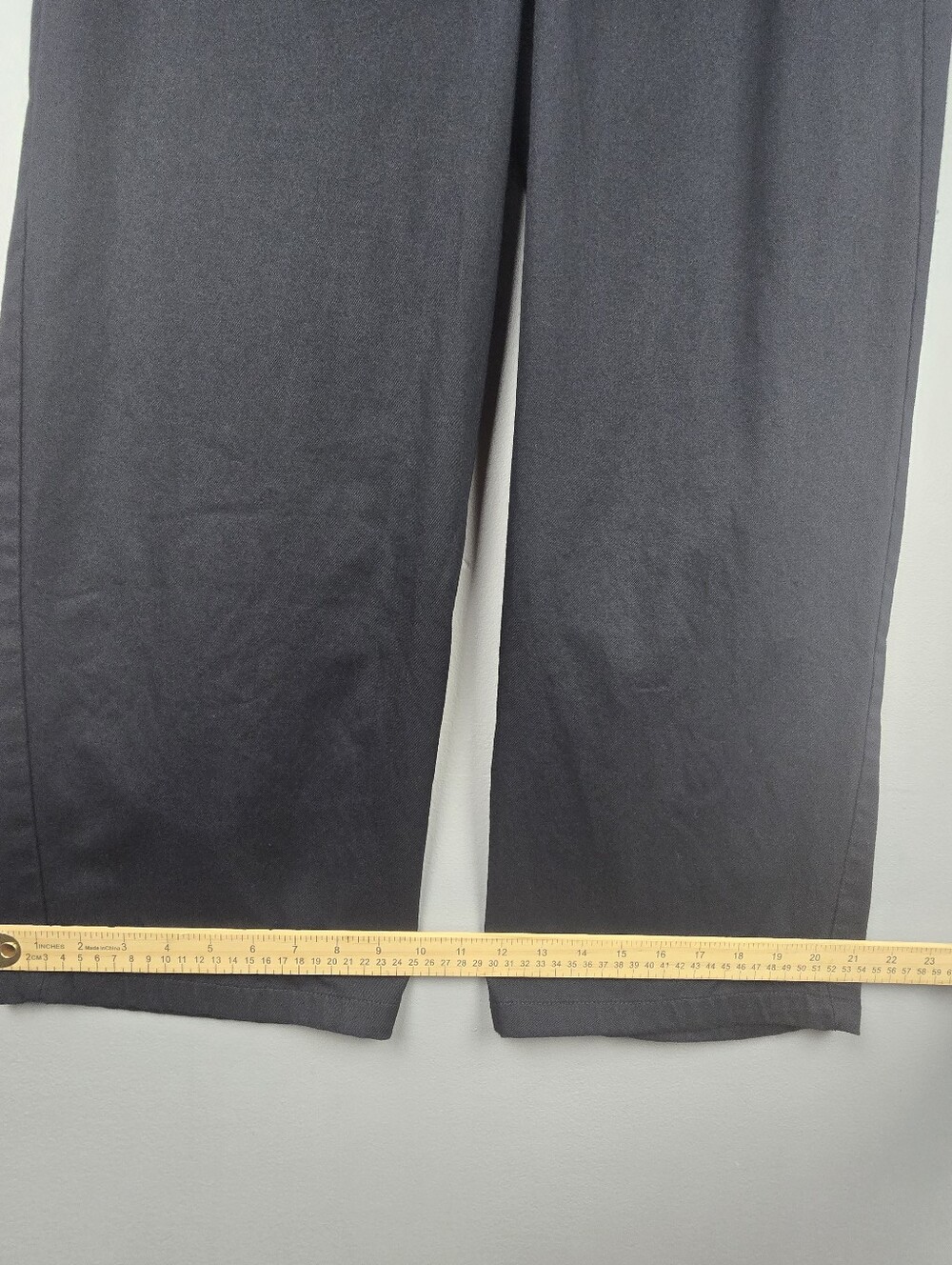VANS Wide Leg Chino Pants Black Women Size 9 Baggy Casual Office Versatile - Picture 14 of 15